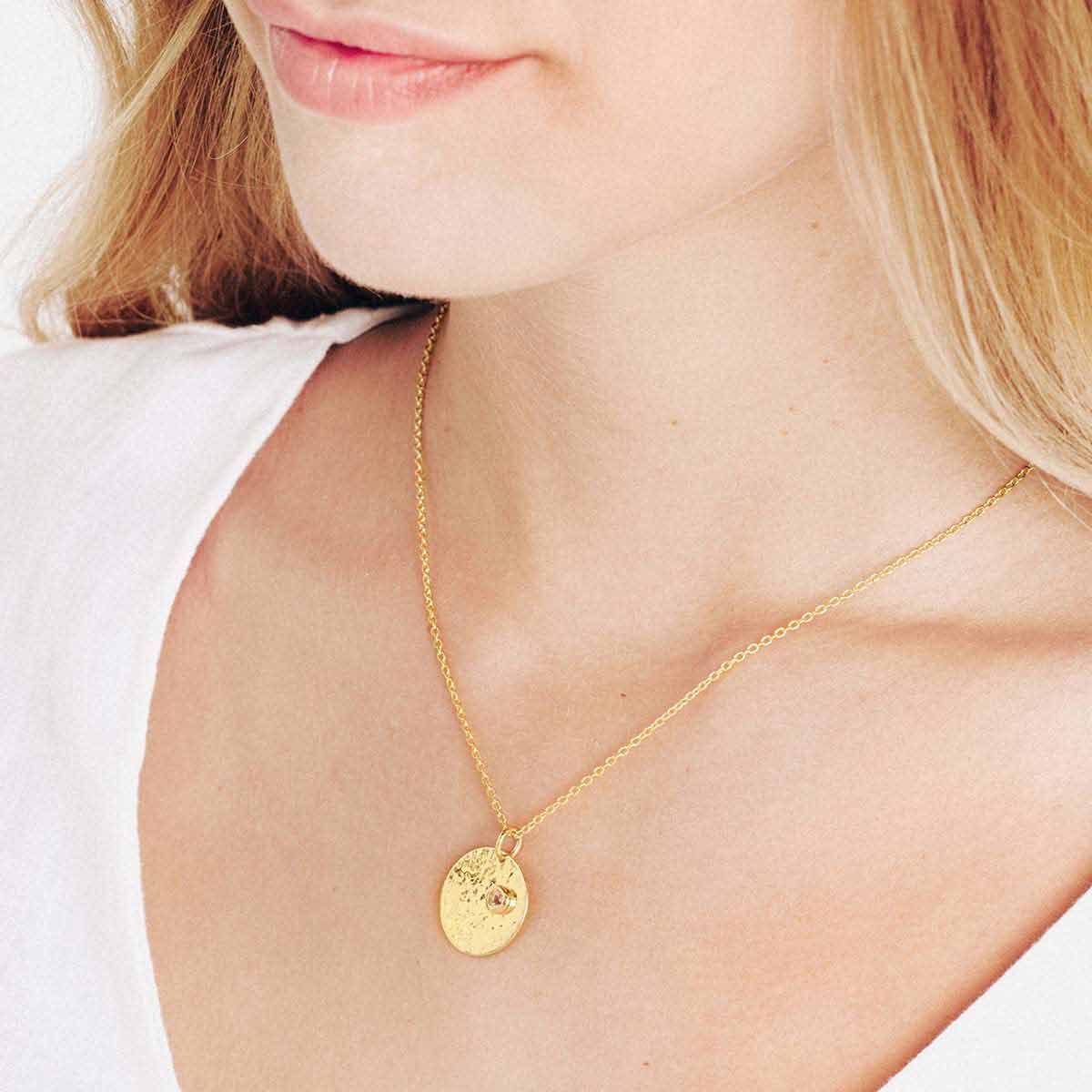 Birthstone November - Halsketten - Gold