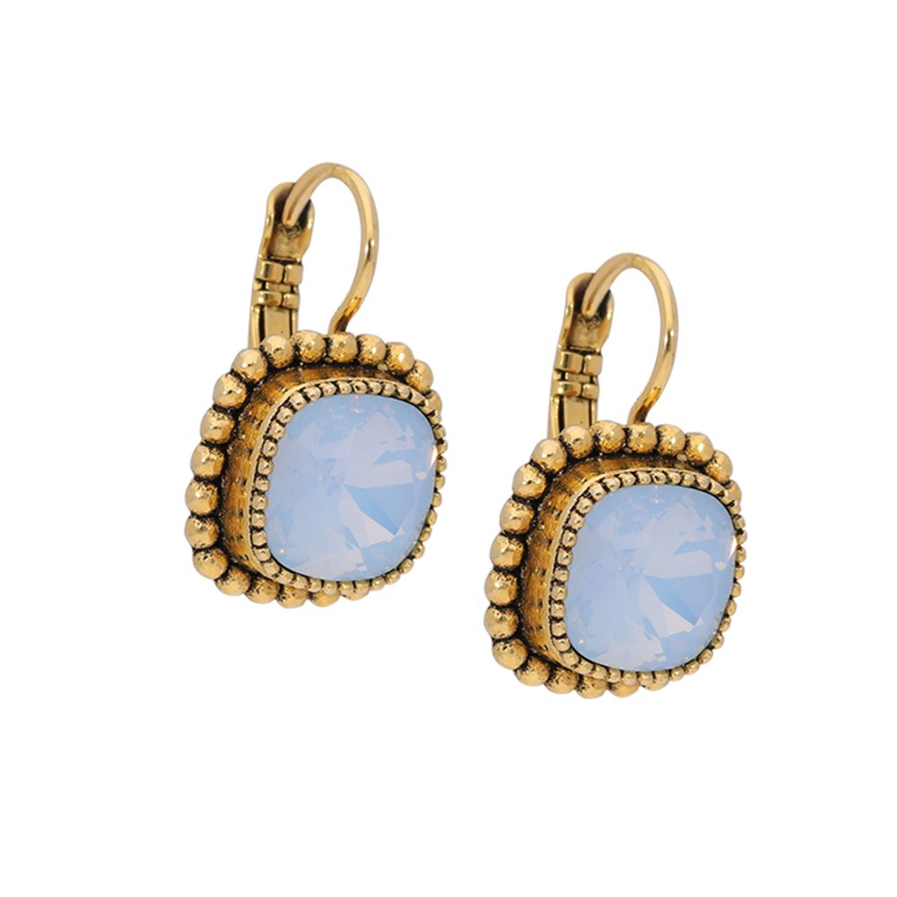 Faceted crystal - Ohrhänger - Hellblau
