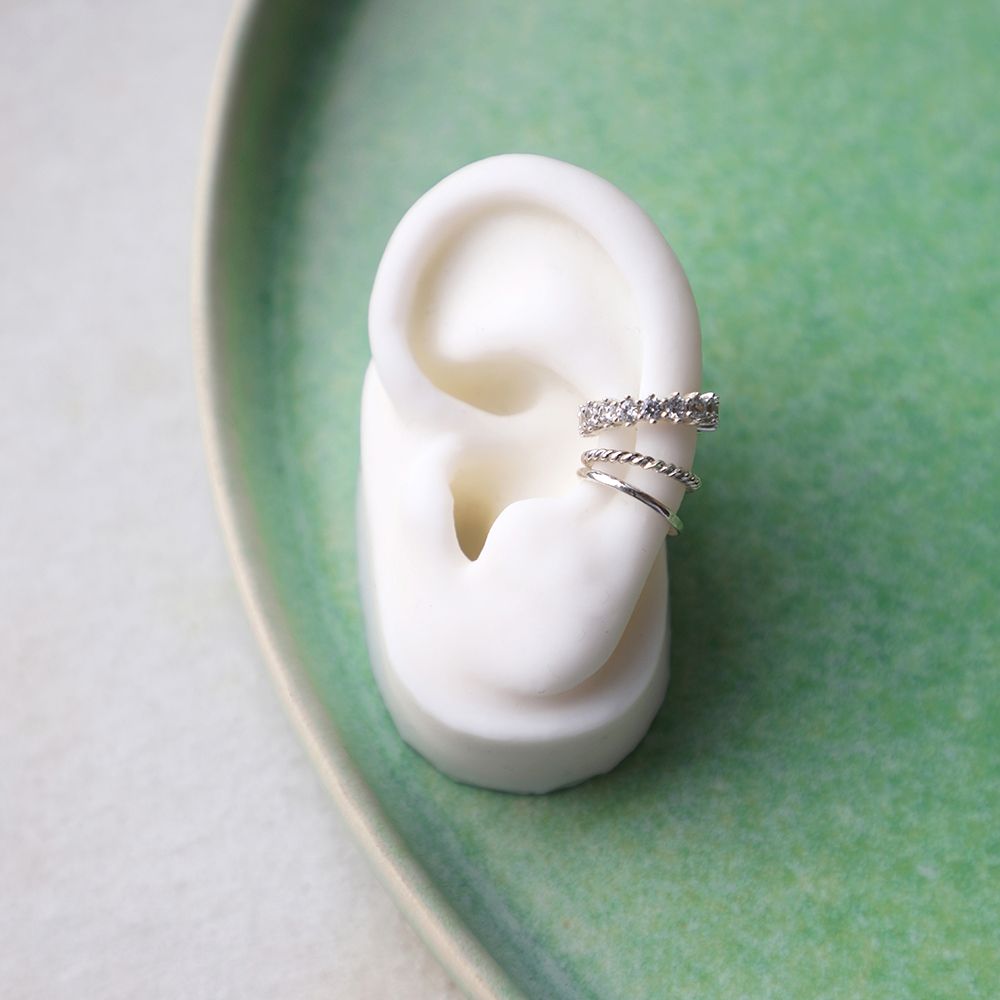 Norah - Earcuffs - Silber