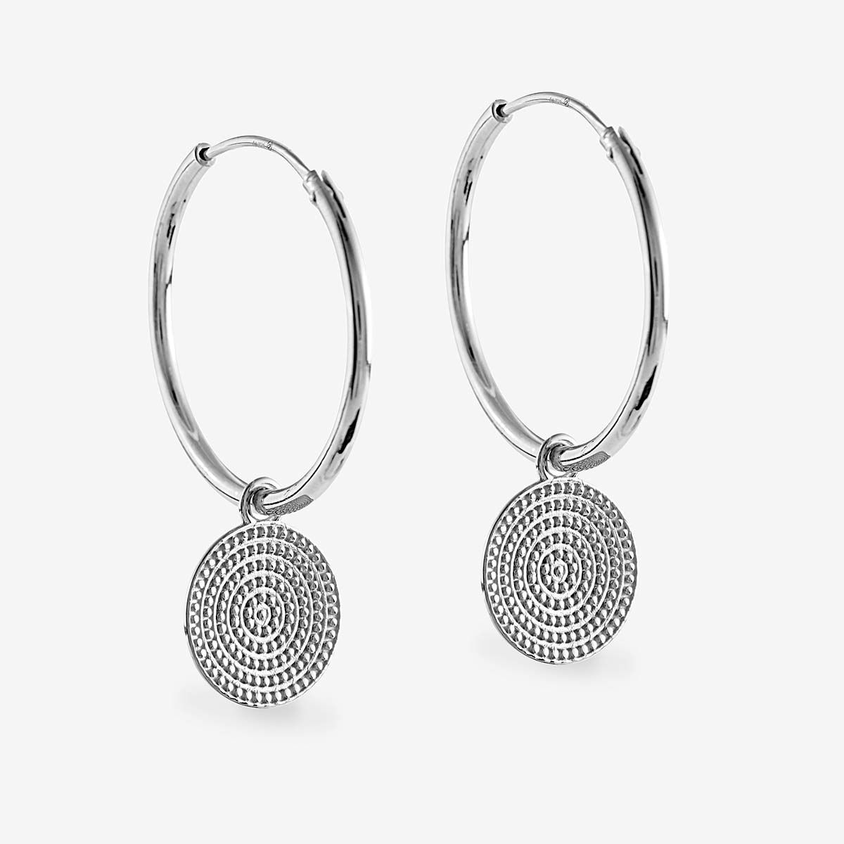 Coin earrings - Creolen - Silber