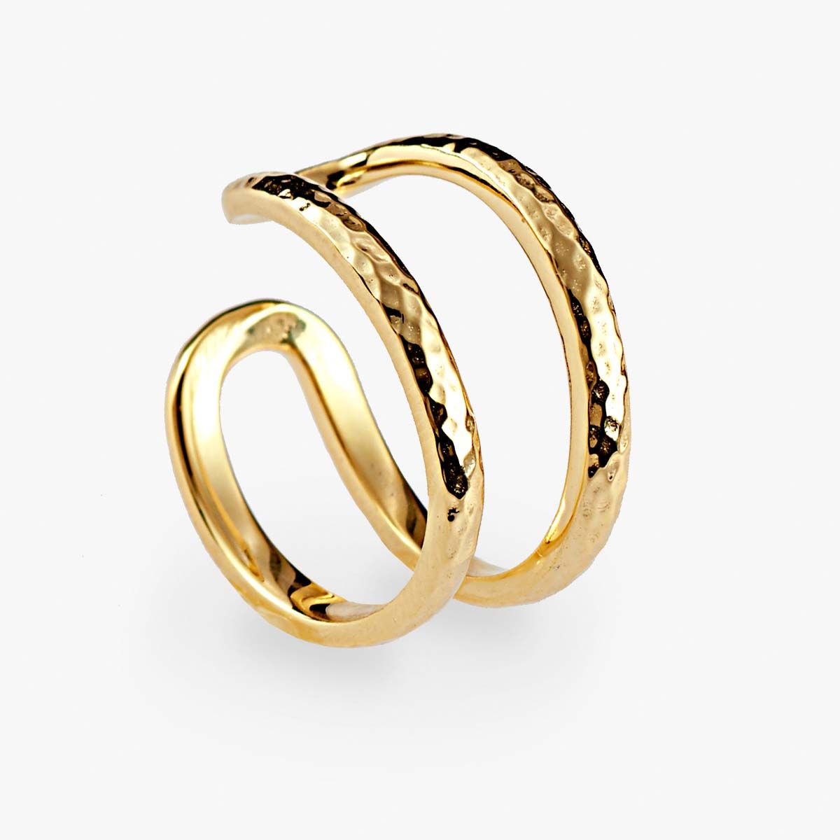 Double ring - Ringe - 18k vergoldet