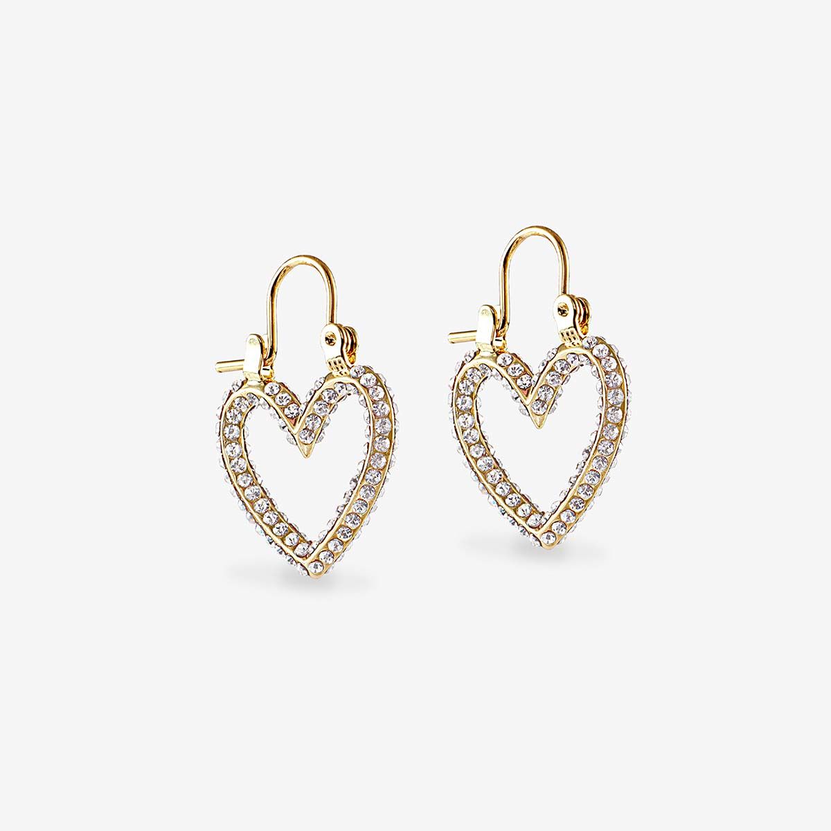 The Pave Mini Heartbreaker Hoops - Ohrhänger - Gold