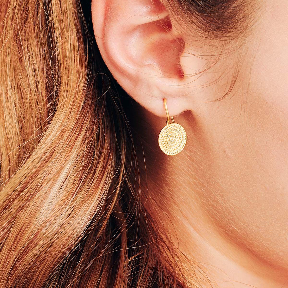 Coin earrings - Ohrhänger - Gold