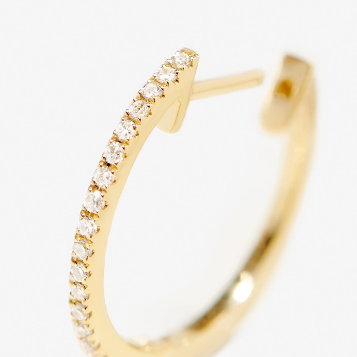 huggie 003 - Single-Ohrringe - Gold