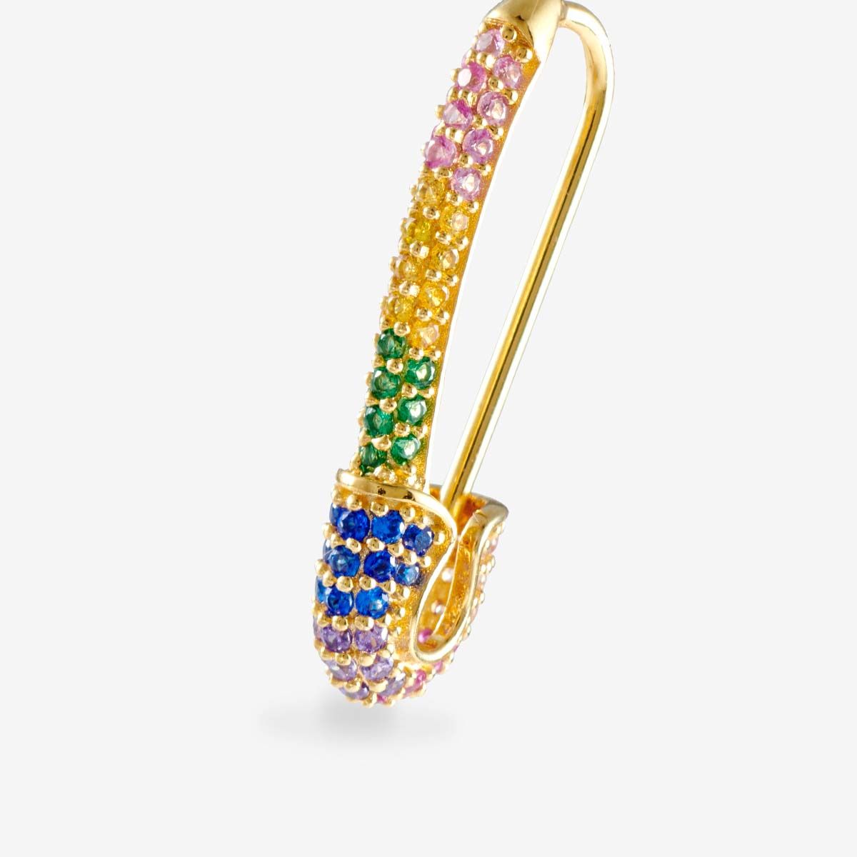 Better Safe than Sorry Rainbow Piercing Gold - Single-Ohrringe - Gold