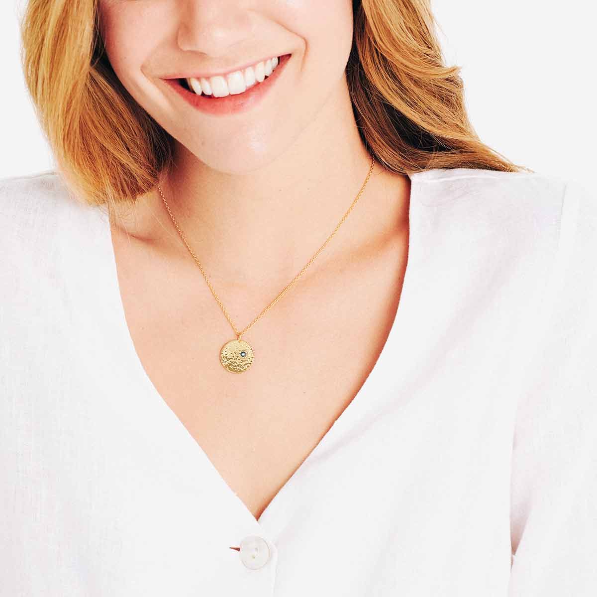 Birthstone September - Halsketten - Gold