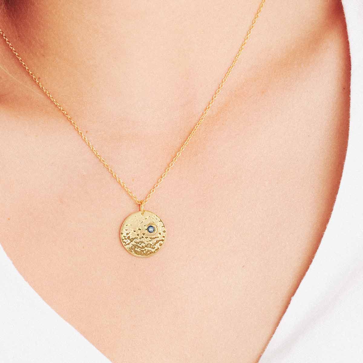 Birthstone September - Halsketten - Gold
