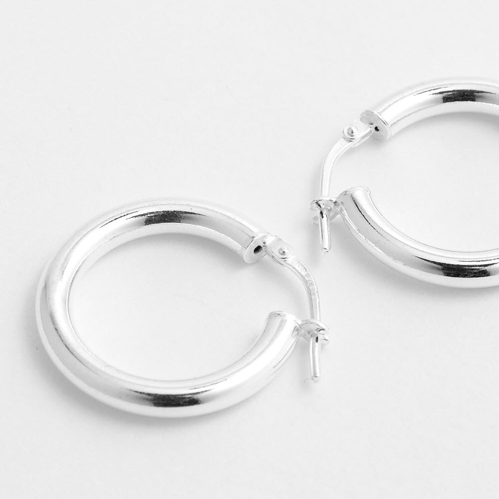 Polished shiny - Creolen - Silber