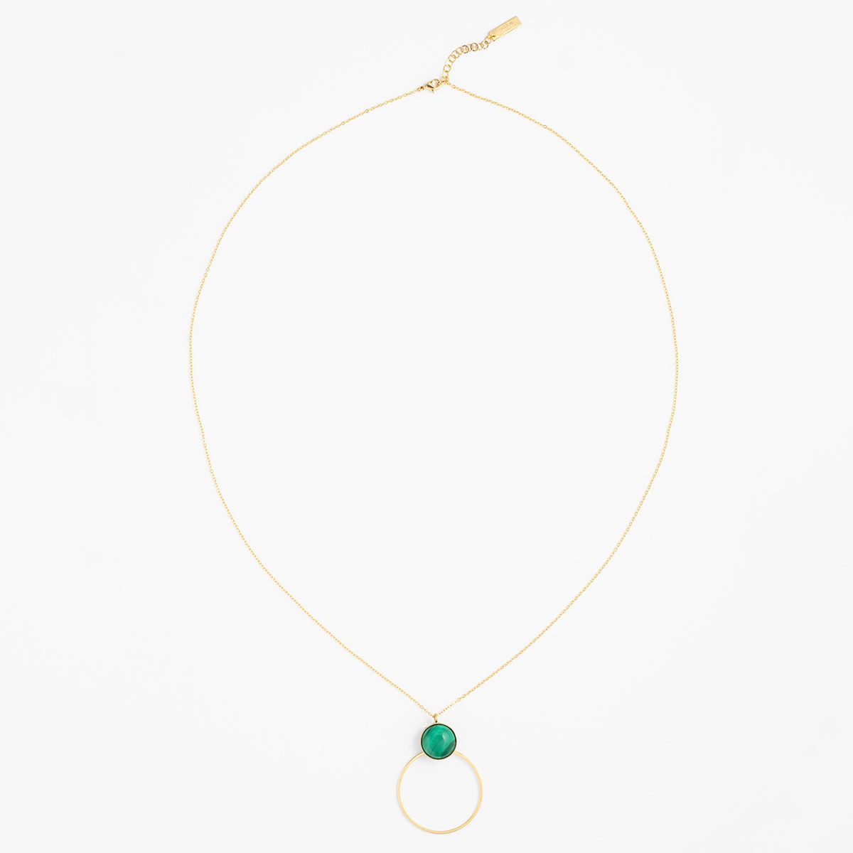 Collier Pierre Et Anneau - Halsketten - Gold