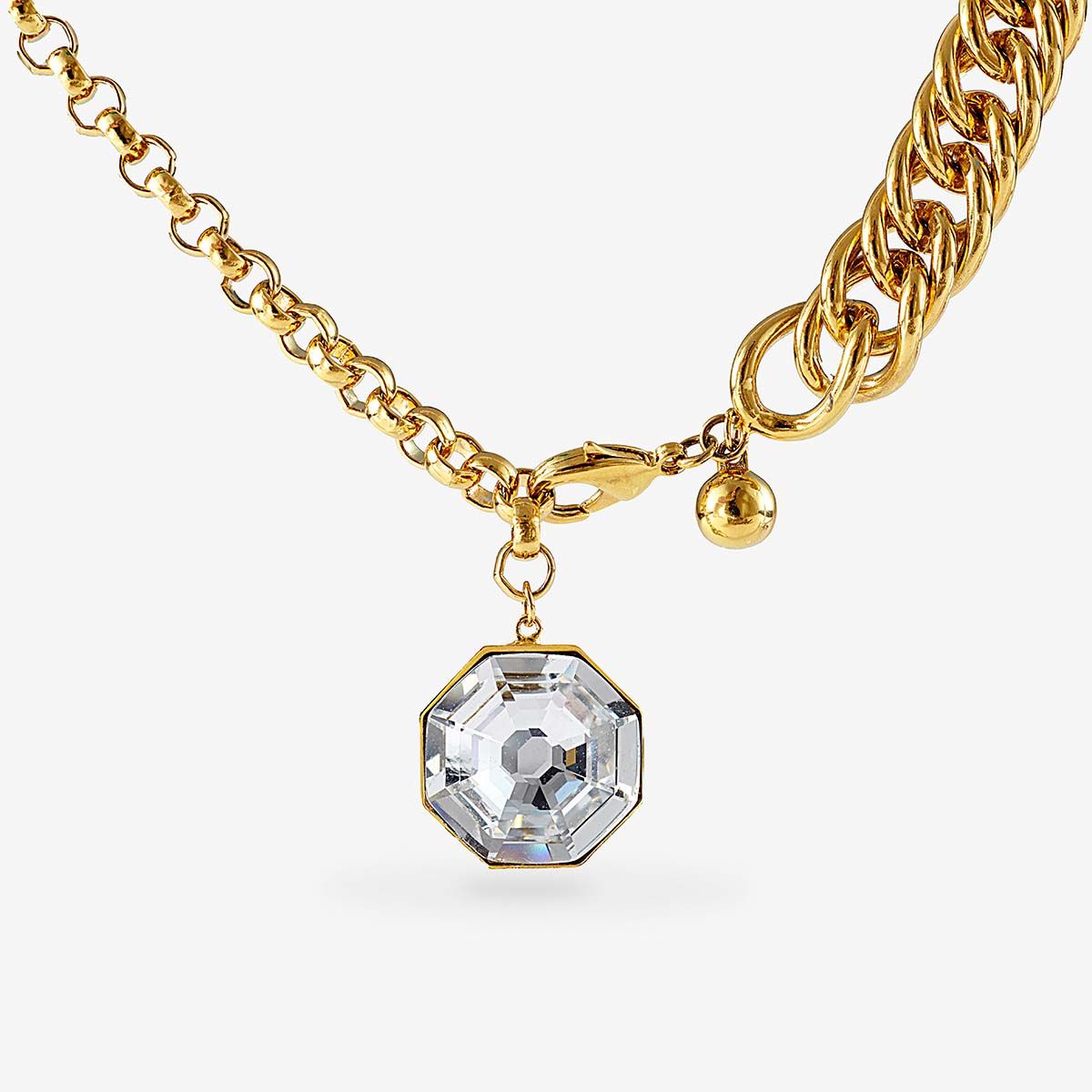 Sharon Chain Necklace - Statement - Gold
