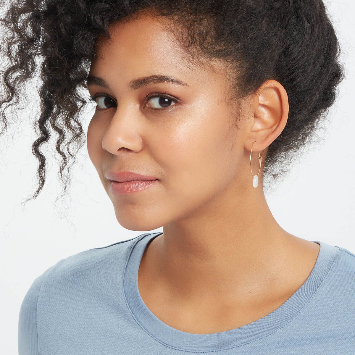 Danielle - Creolen - Weiss