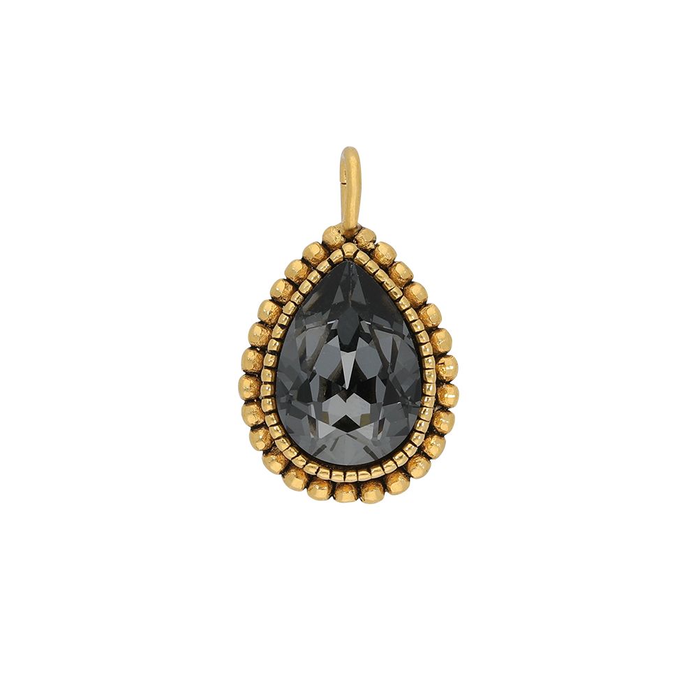 Faceted crystal - Kettenanhänger - Anthrazit