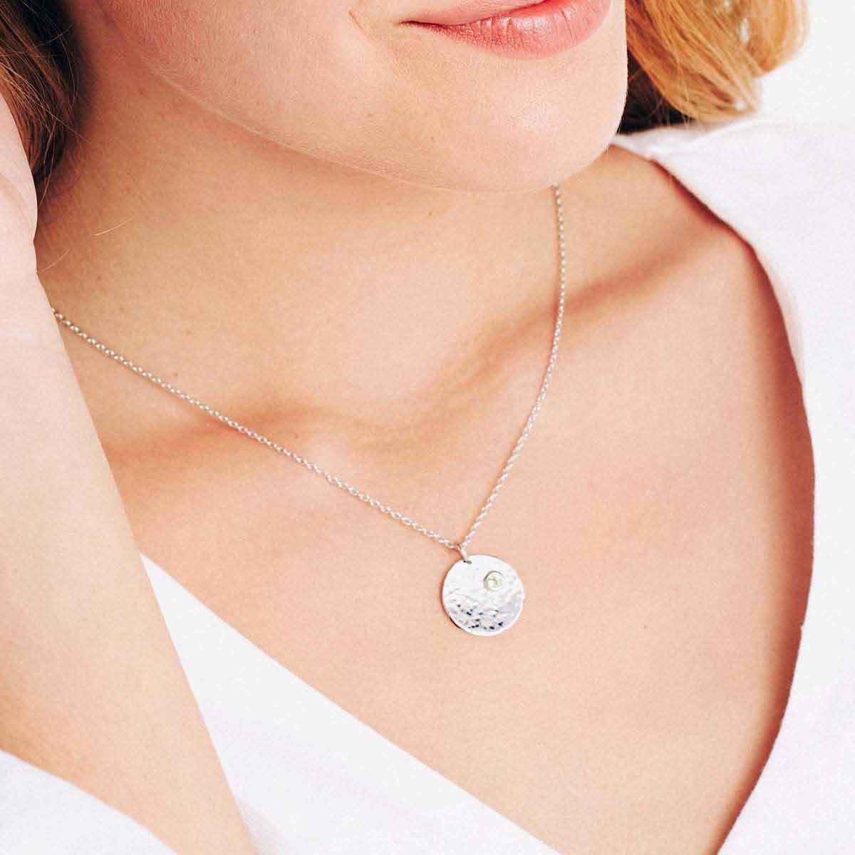 Birthstone August - Halsketten - Gold