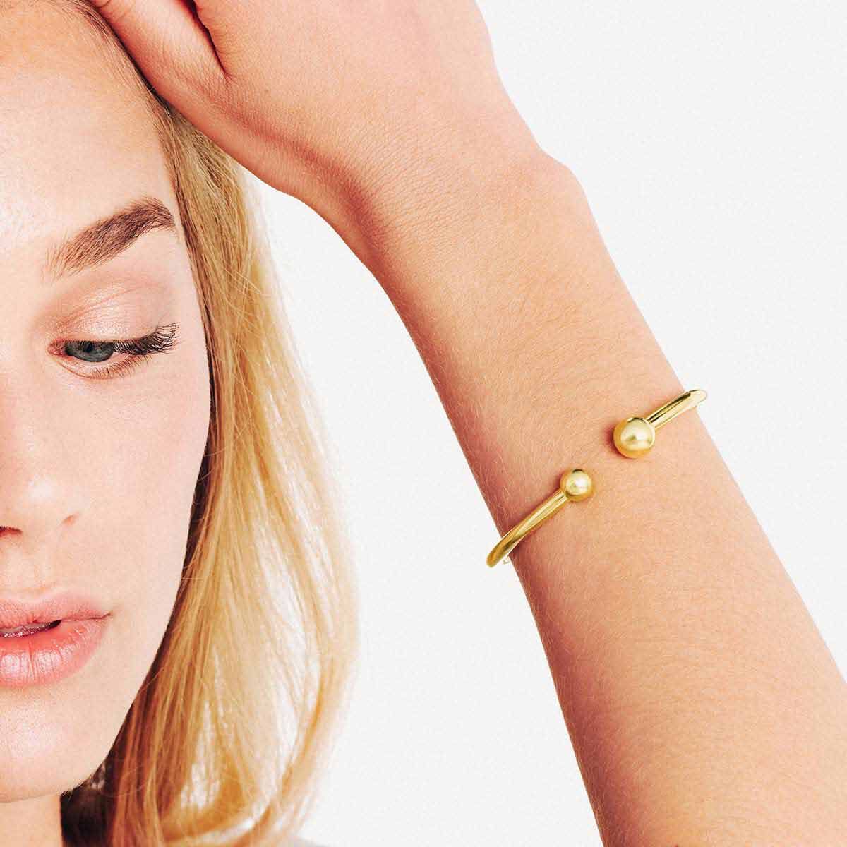 Bold Open - Armreifen - Gold