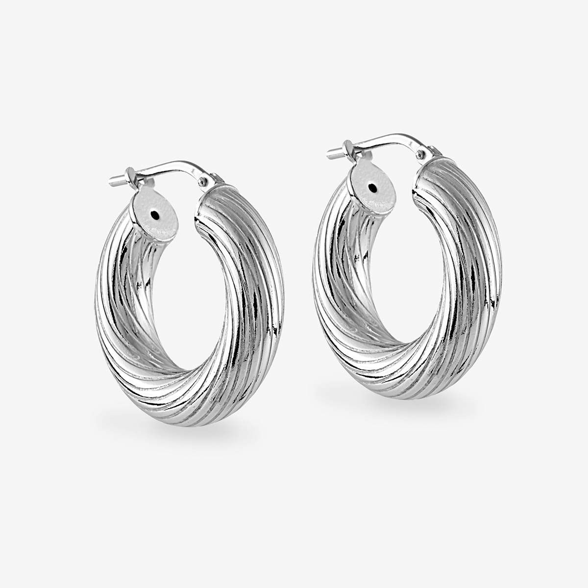Twisted Small - Creolen - Silber