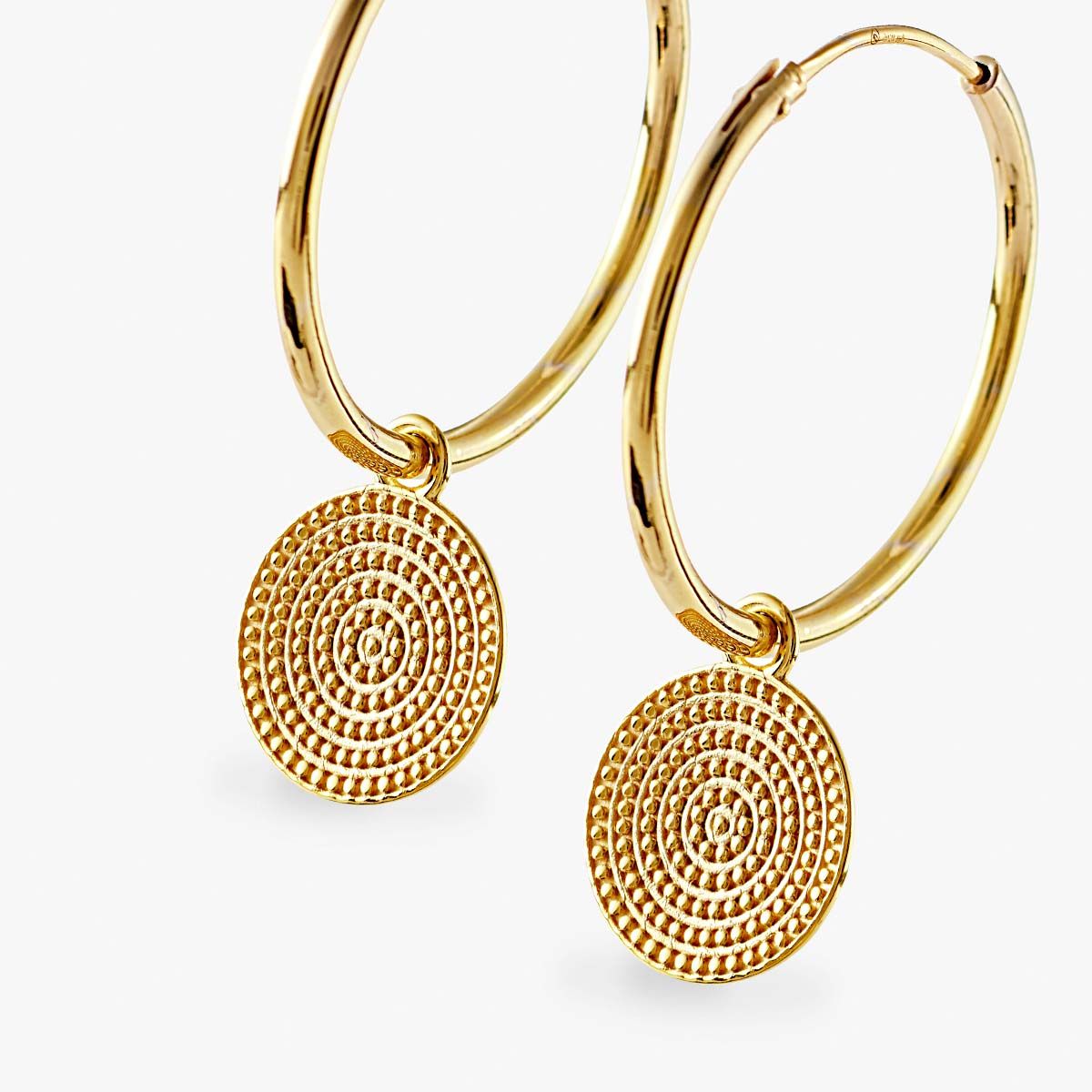 Coin earrings - Creolen - Gold