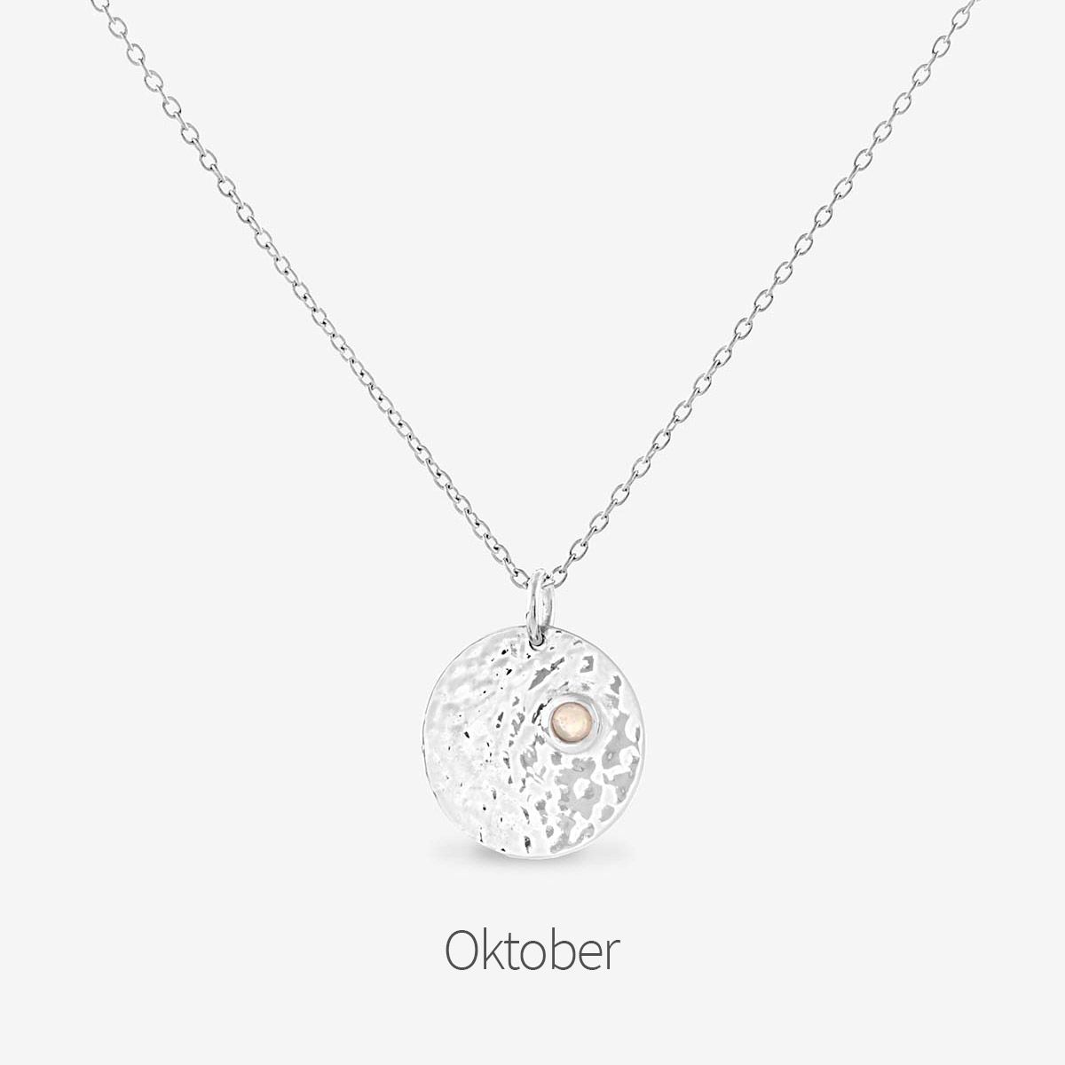 Birthstone October - Halsketten - Silber