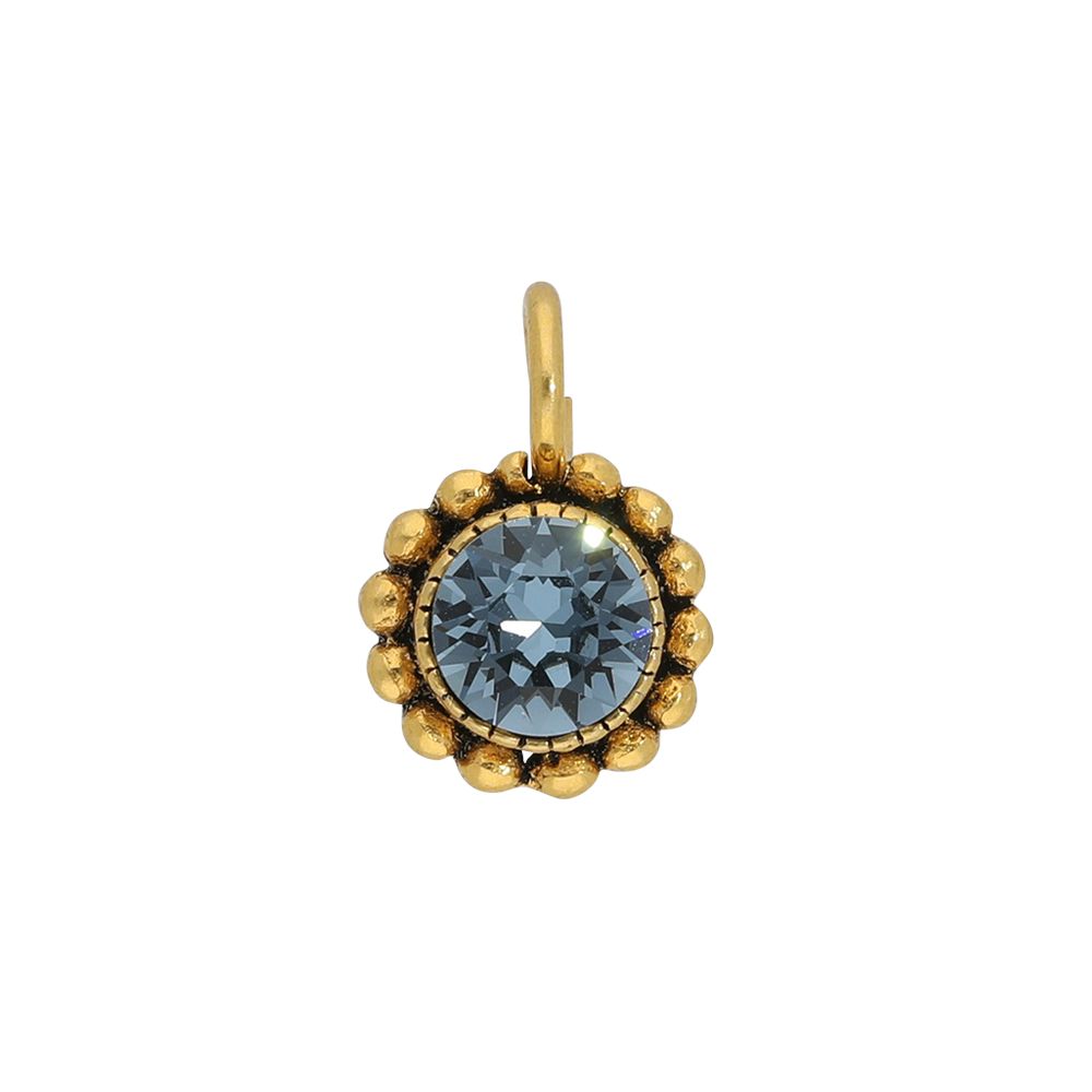 Faceted crystal - Kettenanhänger - Denimblau