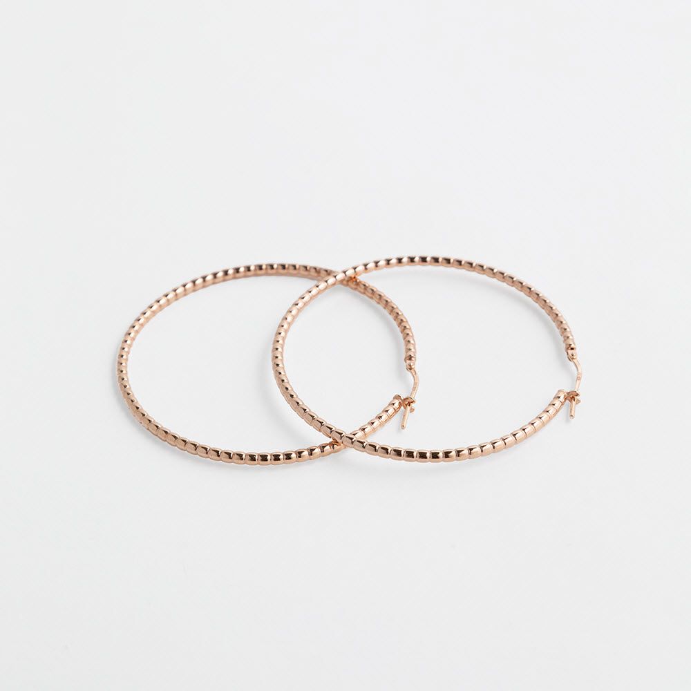 Structured shiny - Creolen - Roségold