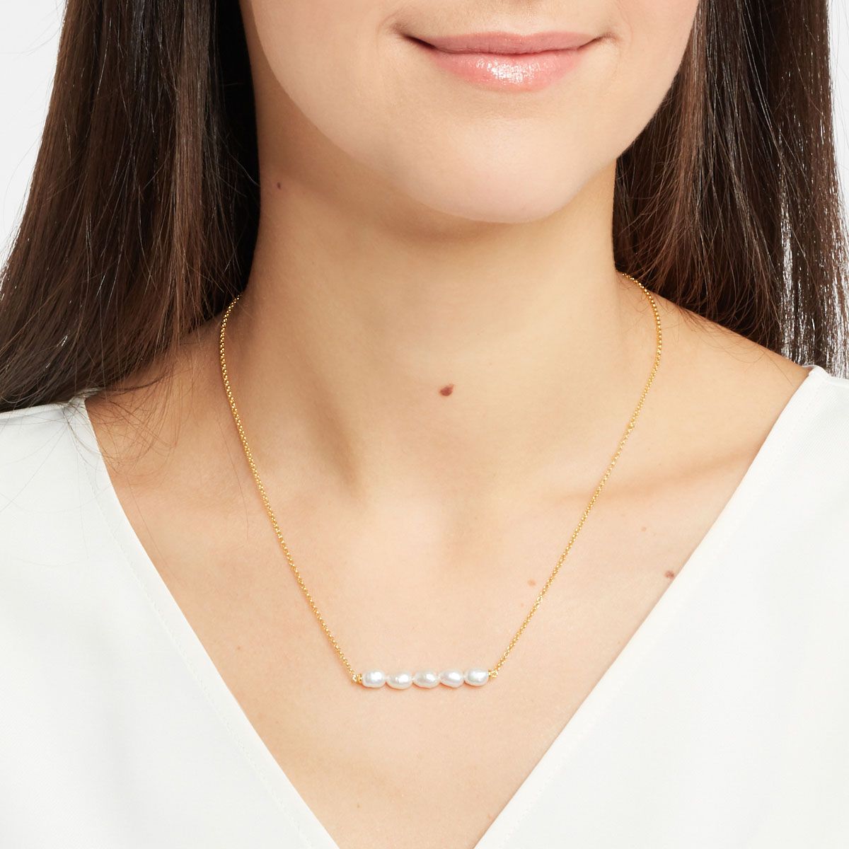 Emilia - PerlenKetten - Silber