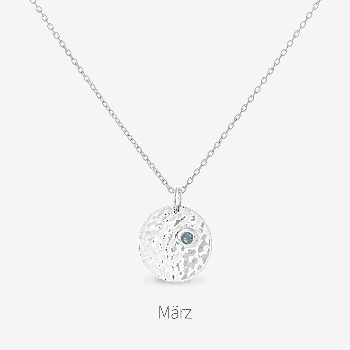 Birthstone March - Halsketten - Silber