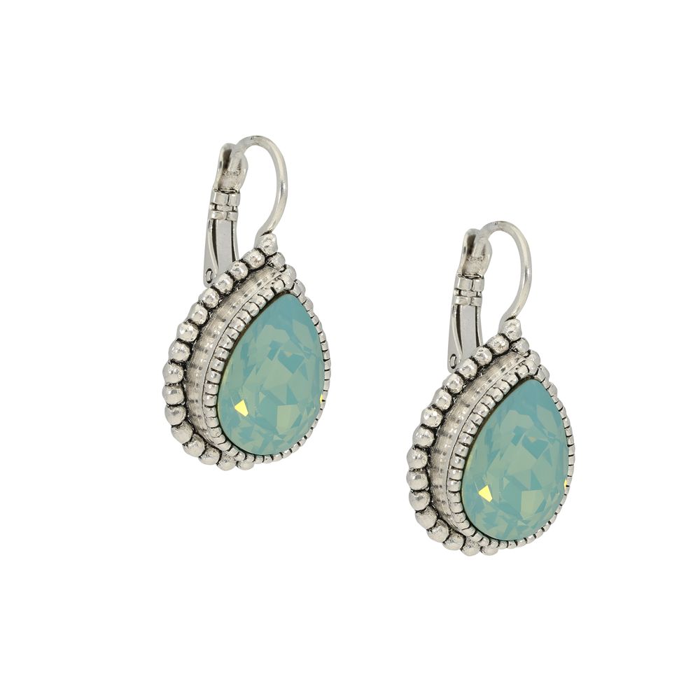 Faceted crystal - Ohrhänger - Aqua