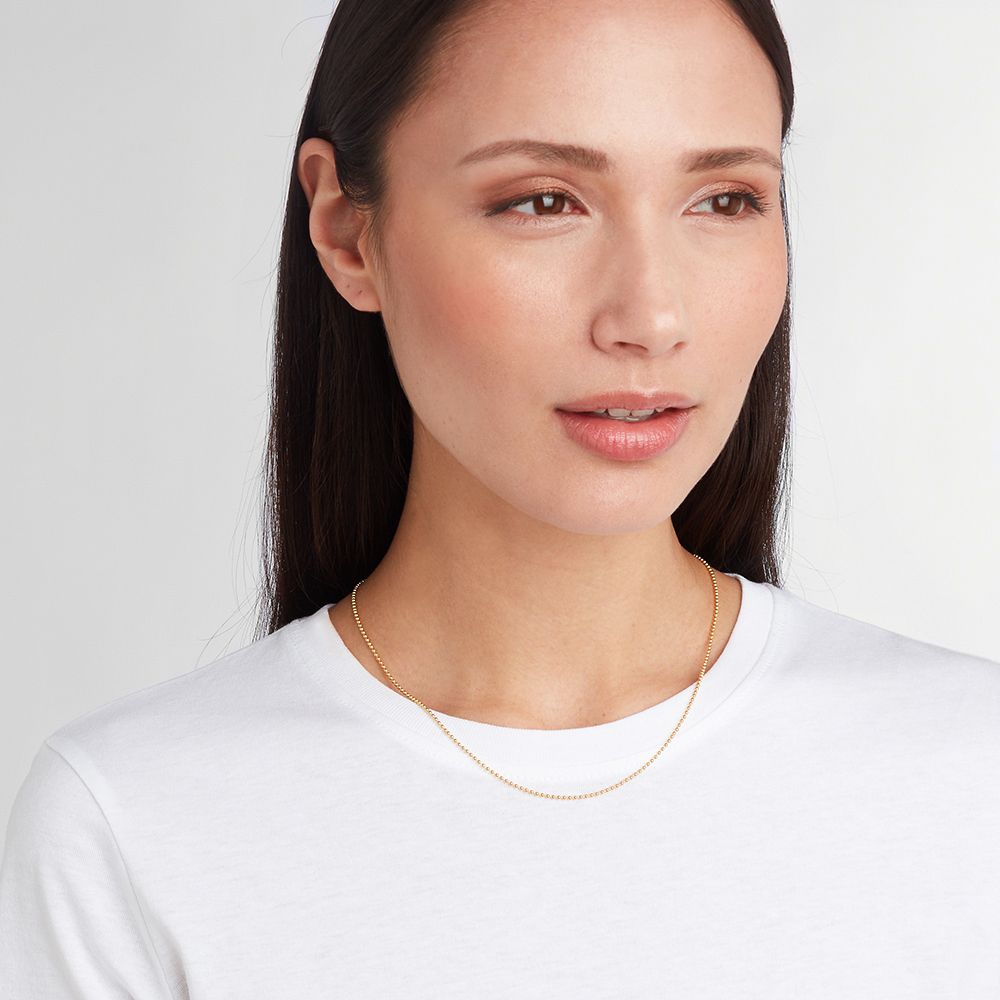 Ball chain - Halsketten - Gold