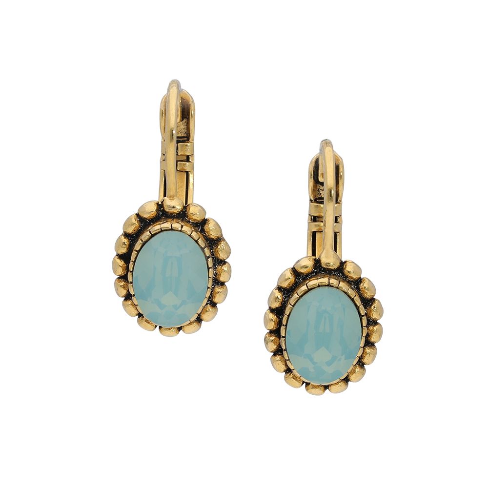 Faceted crystal - Ohrhänger - Aqua
