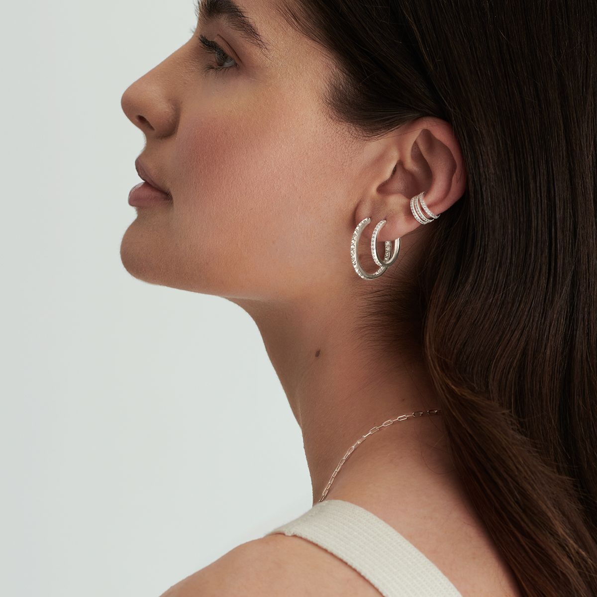 Lillian Medium - Creolen - Silber