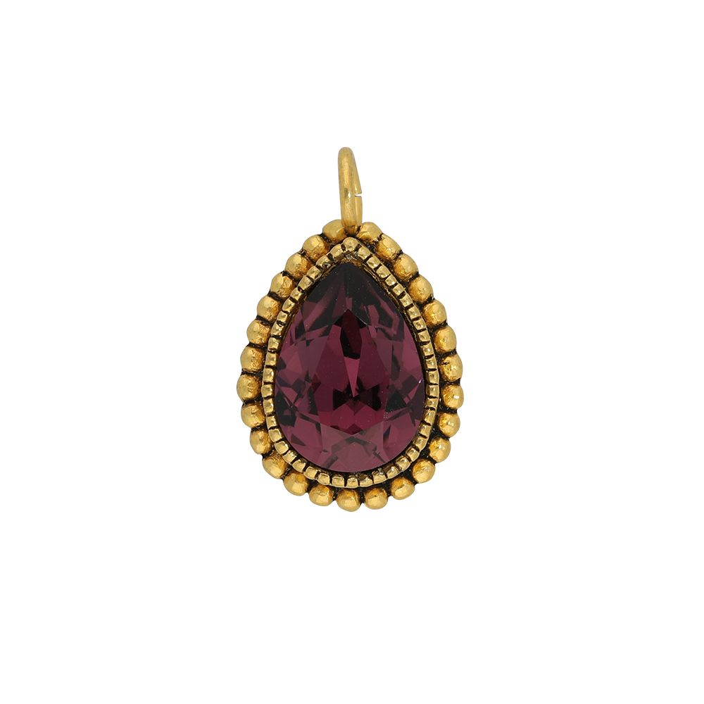 Faceted crystal - Kettenanhänger - Violett
