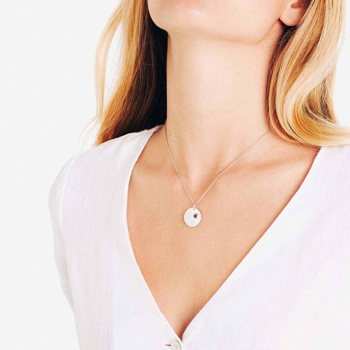 Birthstone July - Halsketten - Gold