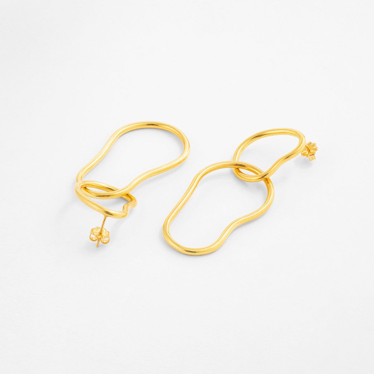 Freeform - Ohrhänger - Gold