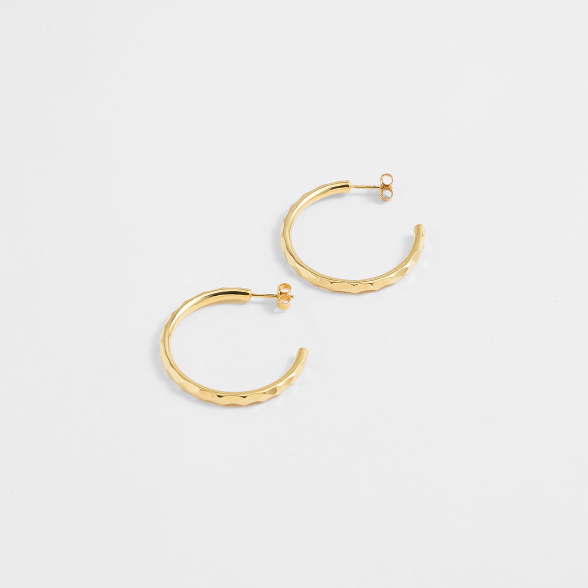 Hammered shiny - Creolen - Gold