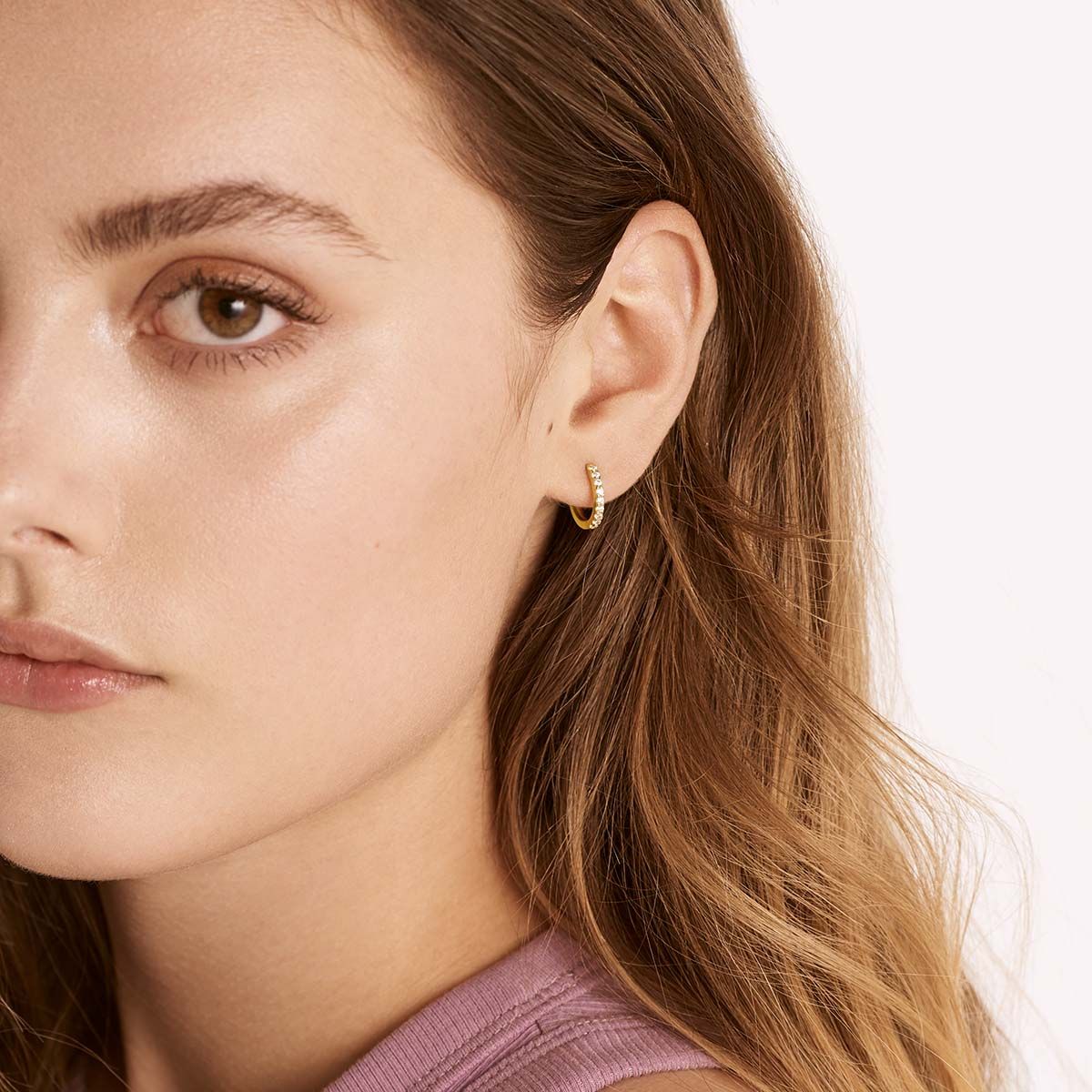 Kylee hoop - Piercing - Goldgelb