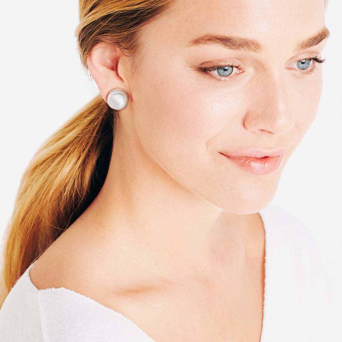 Medium Clip - Ohrclips - Silber