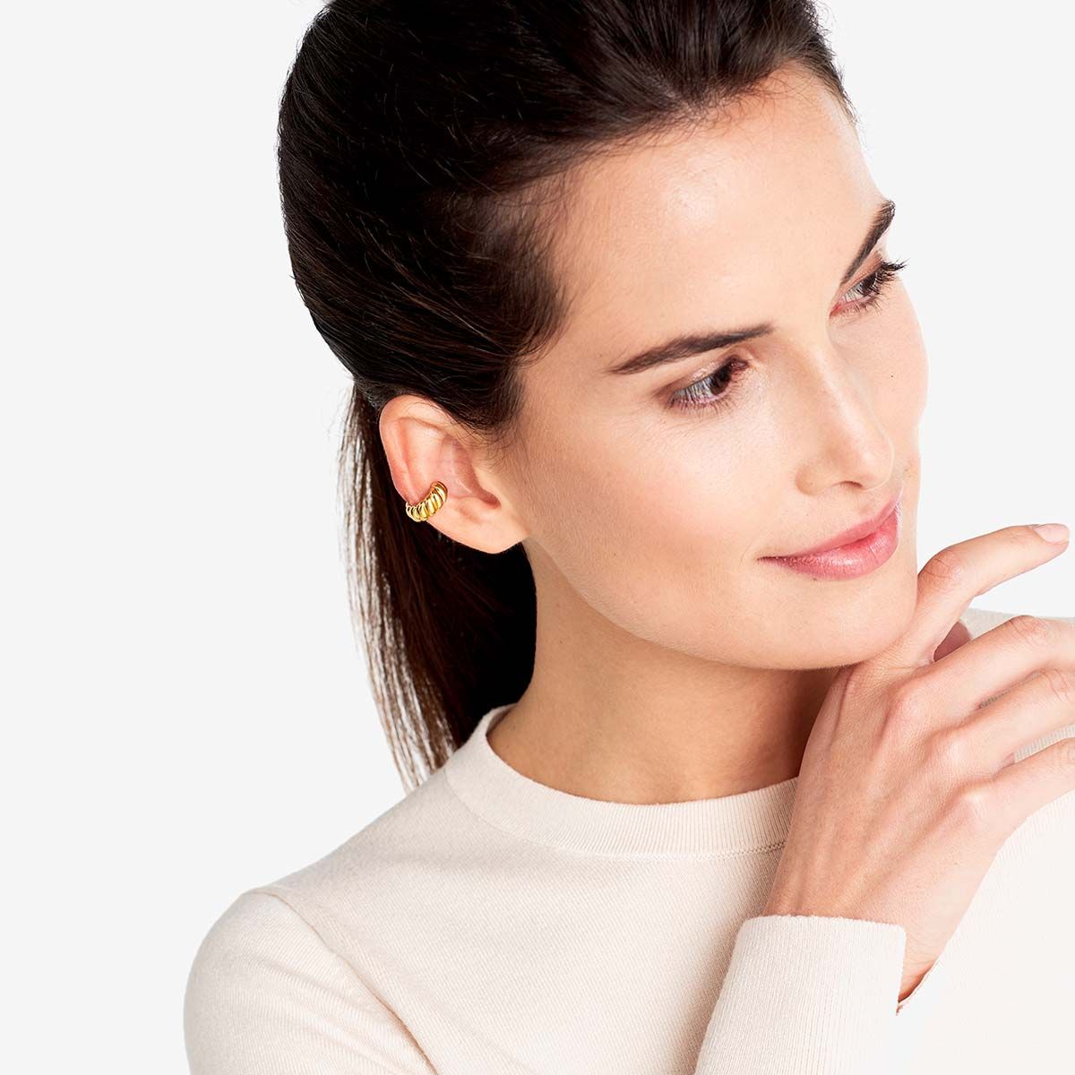 Croissant - Earcuffs - 18k vergoldet