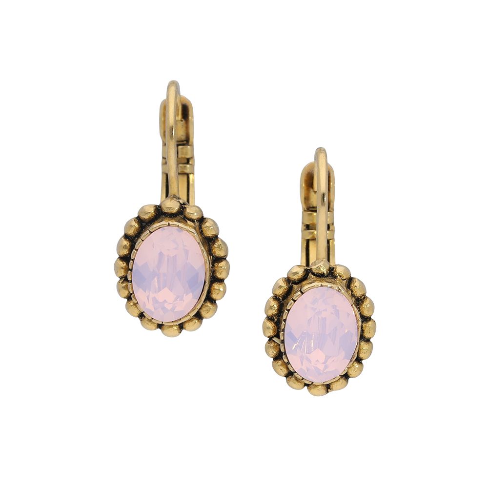 Faceted crystal - Ohrhänger - Rosa
