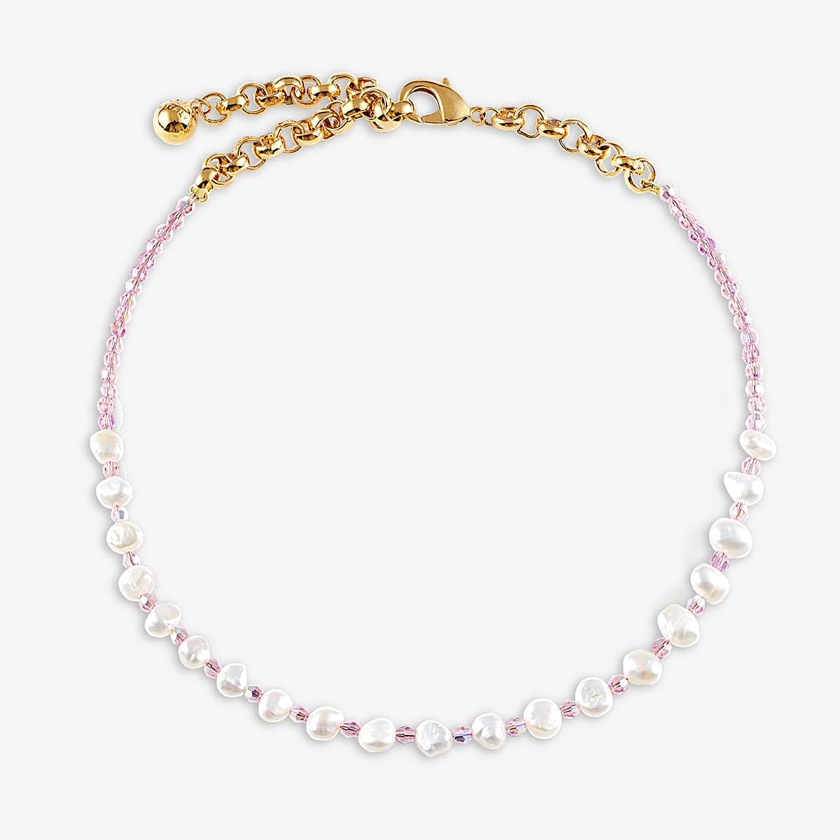 Tahiti Pink Necklace - Halsketten - Gold
