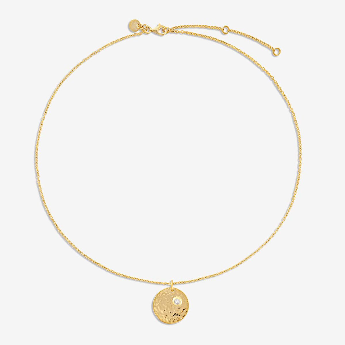 Birthstone April - Halsketten - Gold