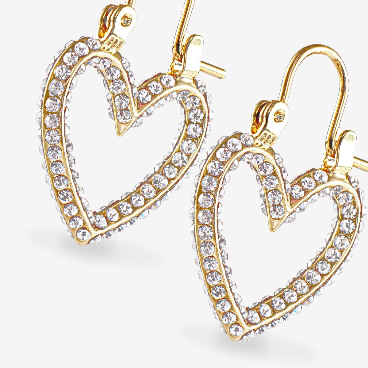 The Pave Mini Heartbreaker Hoops - Ohrhänger - Gold