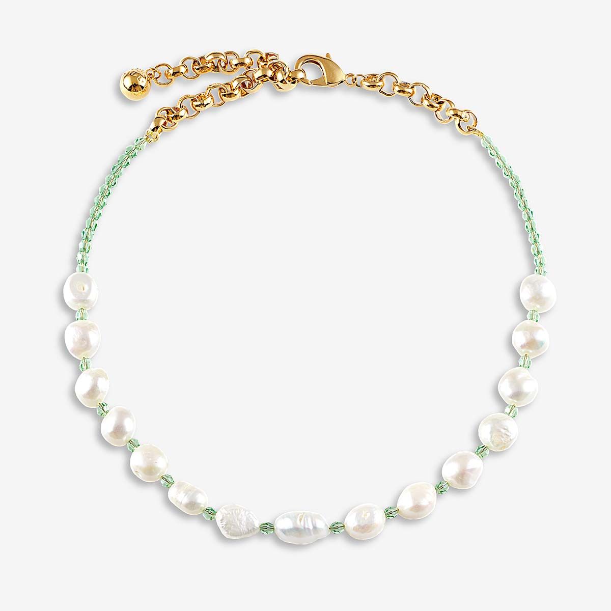 Tahiti Green Necklace - Halsketten - Gold