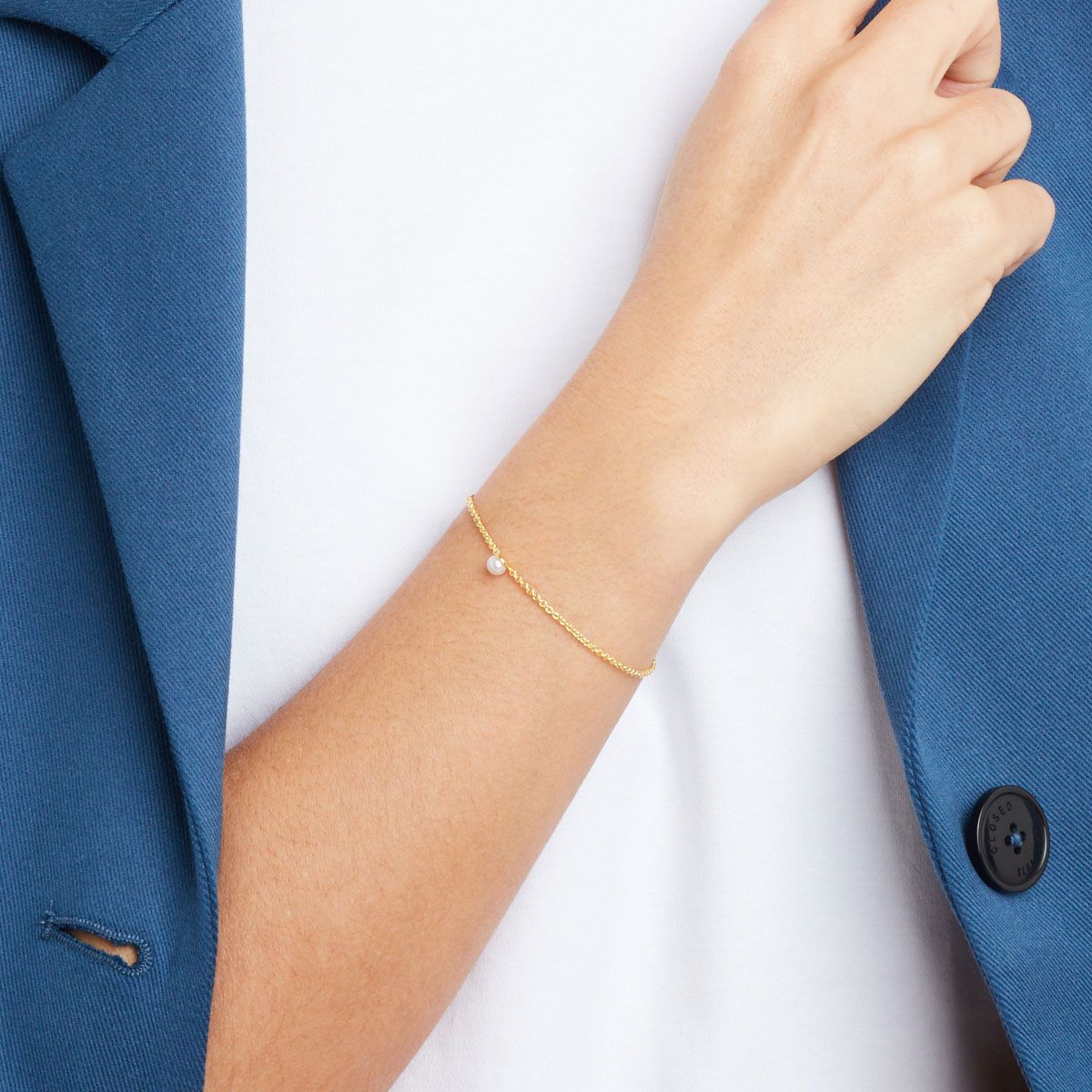 Rika - Perlenarmband - 14k vergoldet