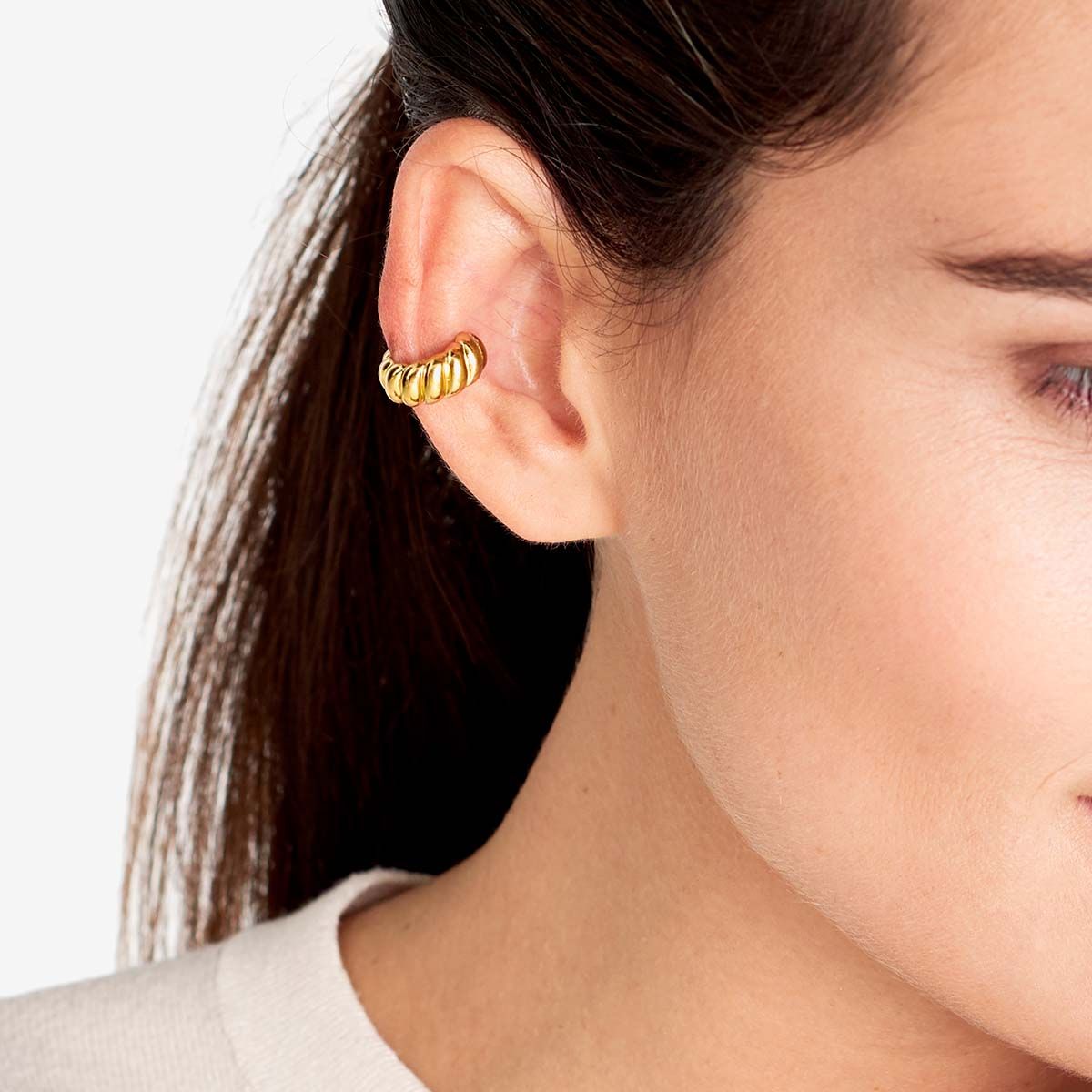 Croissant - Earcuffs - 18k vergoldet