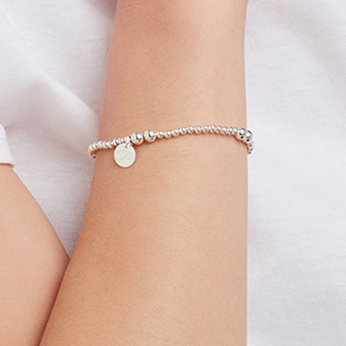 Elastische Armbänder - Silber