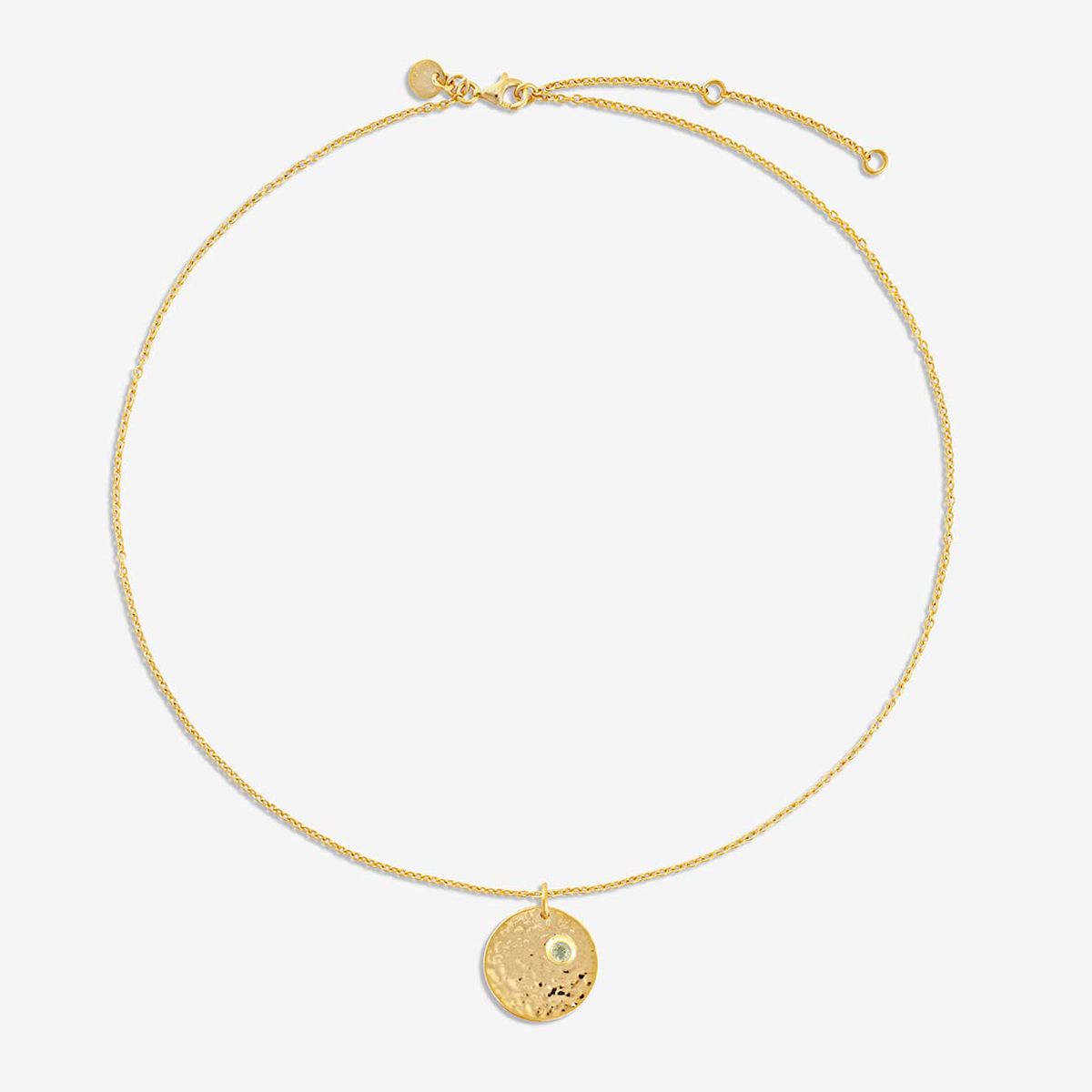 Birthstone August - Halsketten - Gold