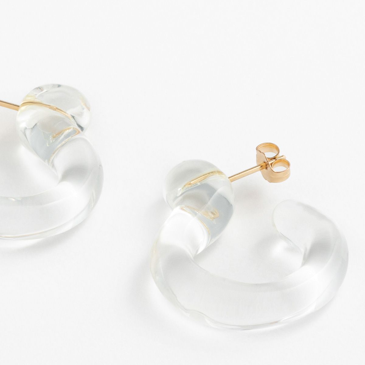 Small Glassy Hoops - Creolen - Gold