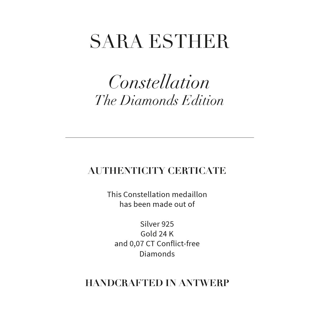 CANCER CONSTELLATION - Halsketten - Gold