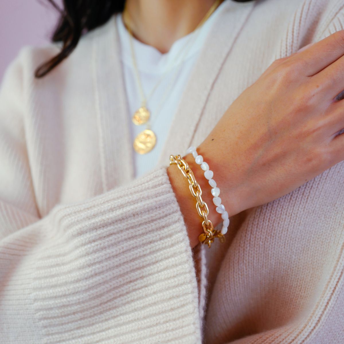 Mini Heart Bracelet - Armband - Gold