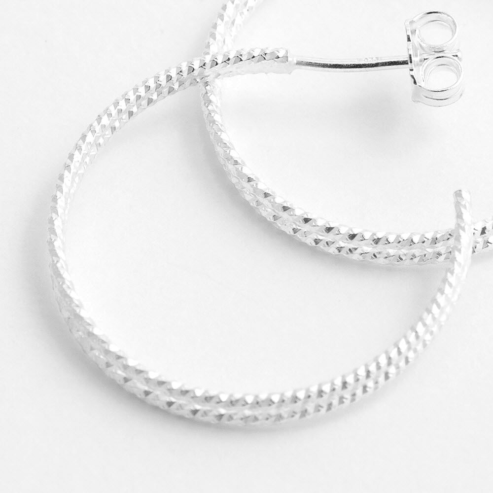 Structured layering - Creolen - Silber