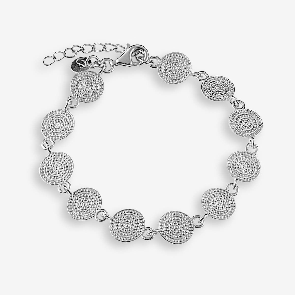 Structured bracelet - Armband - Silber